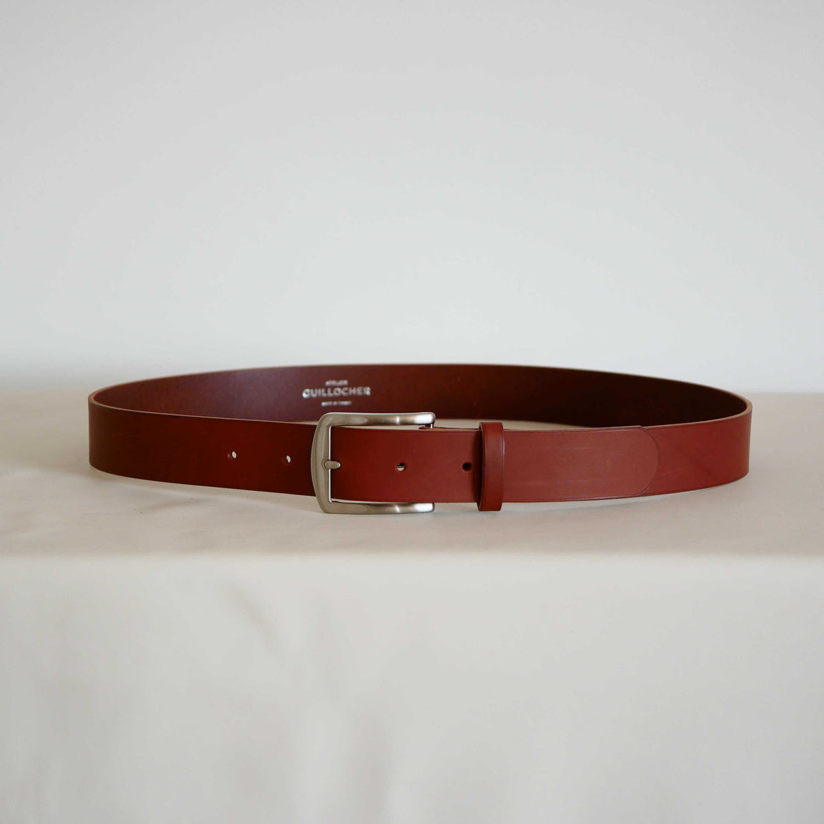 Ceinture homme Auguste en cuir pleine fleur