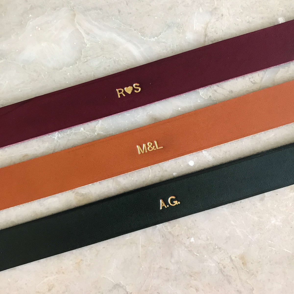 Ceinture femme Germaine large en cuir – Boucle torsadée