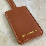 Etiquette à bagage en cuir personnalisable