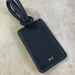 Etiquette à bagage en cuir personnalisable