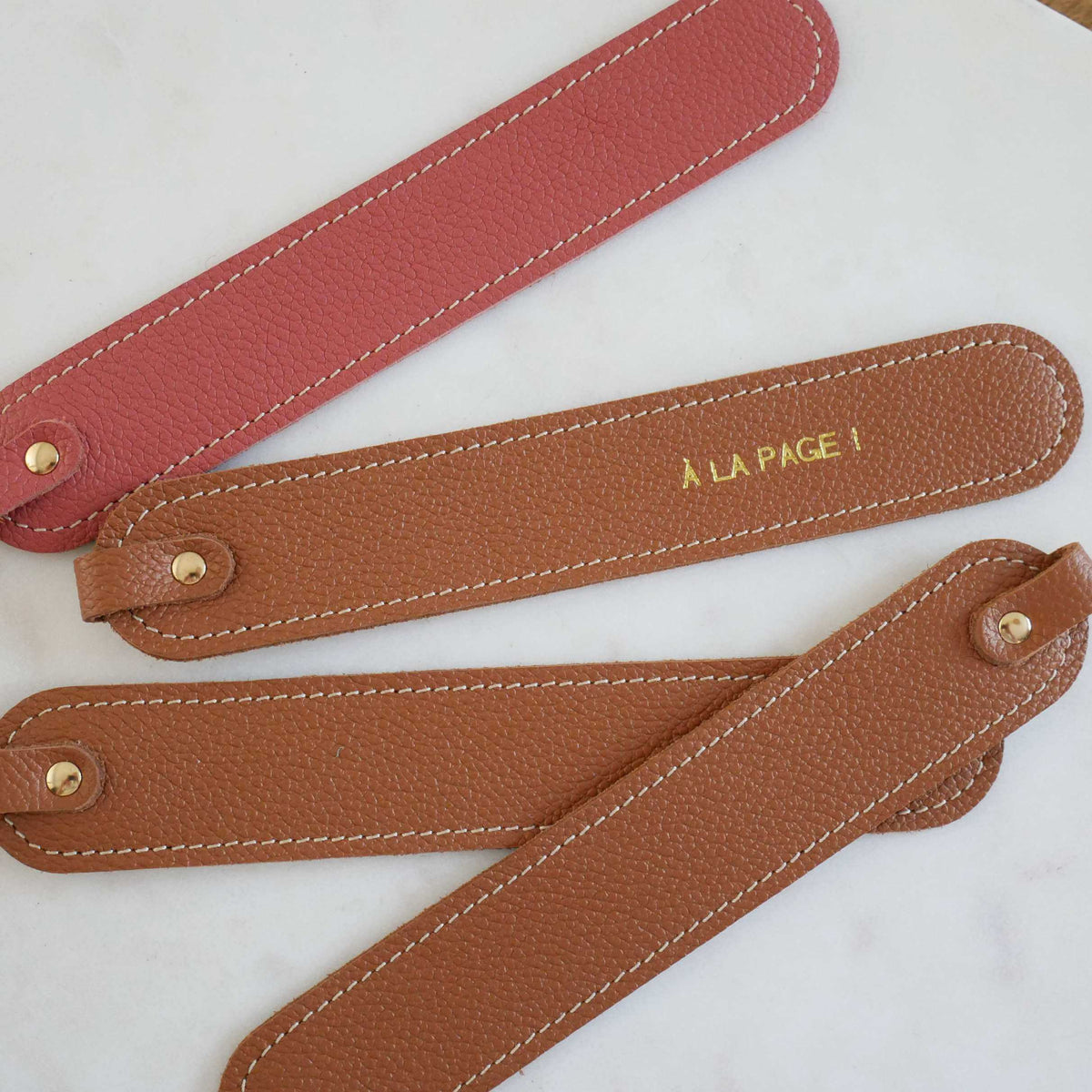 Marque-page en cuir personnalisable