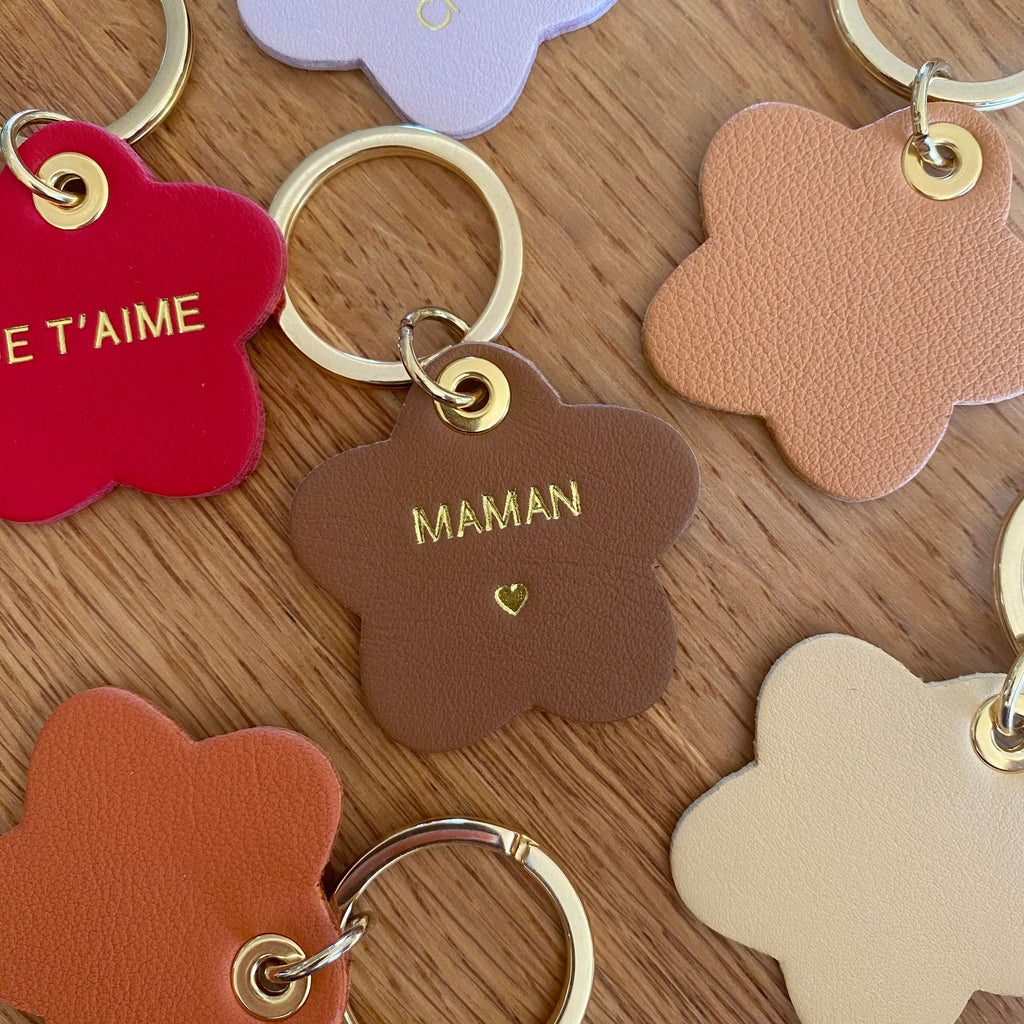 Porte-clés FLEUR personnalisé