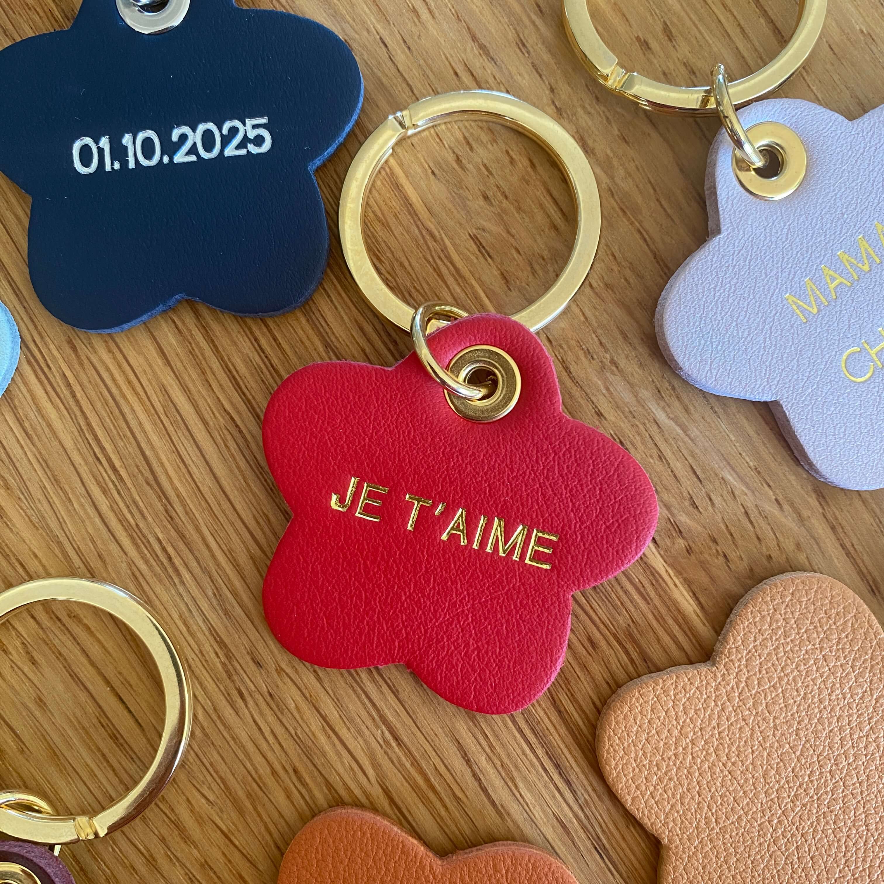 Porte-clés FLEUR personnalisé