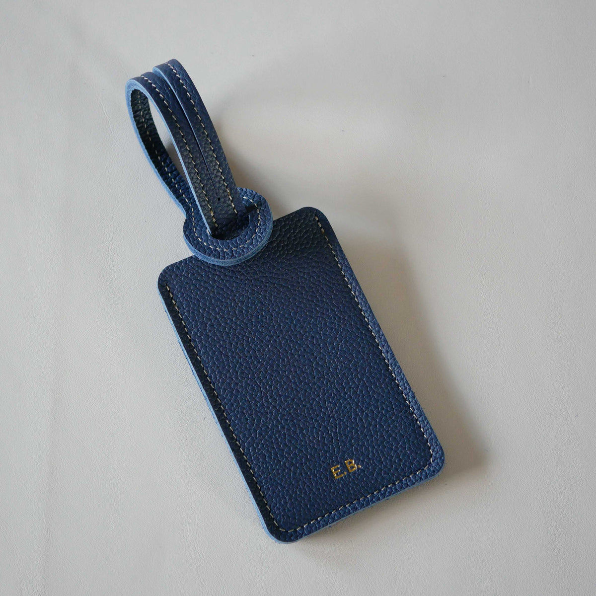 Étiquette à bagage en cuir personnalisable
