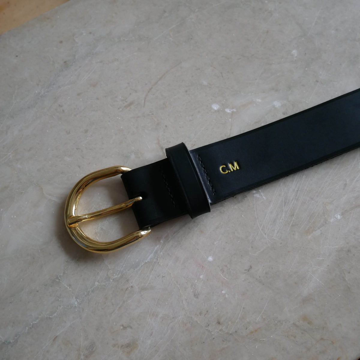 Ceinture femme Jeanne en cuir – Boucle dorée