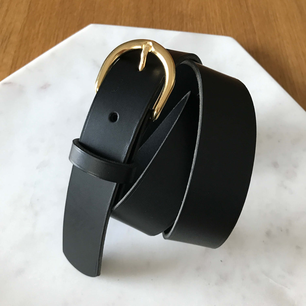 Ceinture femme Jeanne en cuir – Boucle dorée